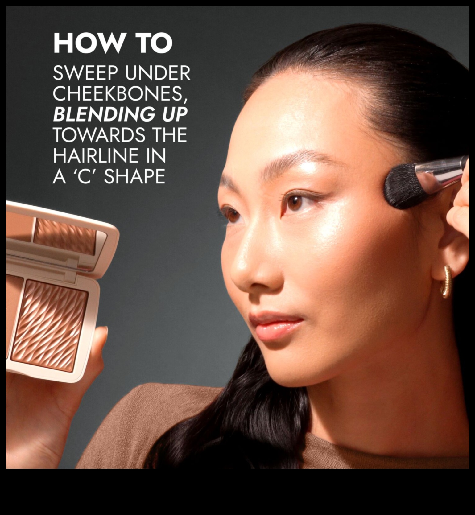 تناغم اللون البرونزي وأحمر الخدود: الحصول على مظهر خدود متماسك